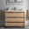 Salgar Attila Set Waschtisch mit Unterschrank 100cm, Eiche Ostippo