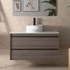 Salgar Attila Set Aufsatzbecken mit Unterschrank 100cm, Eiche Eternity