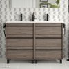 Salgar Attila Set Waschtisch mit Unterschrank 120cm, Eiche Eternity