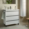 Zum Produkt Salgar Attila Set Waschtisch mit Unterschrank 80cm, Matt-Weiß