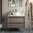 Salgar Attila Set Aufsatzbecken mit Unterschrank 80cm, Eiche Eternity