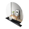 Salgar SUNRISE LED-Spiegel rund mit Ablage schwarz-matt, 80cm