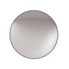 Salgar GLOBE LED-Spiegel rund mit Alu-Rahmen schawrz-matt, 60cm