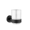 Avenarius Serie200 black Glashalter mit Glas schwarz-matt