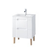 Novad Fiji White Waschtisch mit Unterschrank und Füßen 60cm