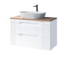 Novad Fiji White Aufsatzwaschtisch mit Unterschrank 100cm