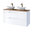 Novad Fiji White Aufsatzwaschtisch mit Unterschrank 60-120cm