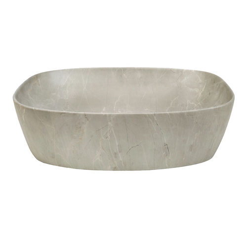 Novad Anna Keramik Aufsatzwaschtisch, 50cm, Stein matt