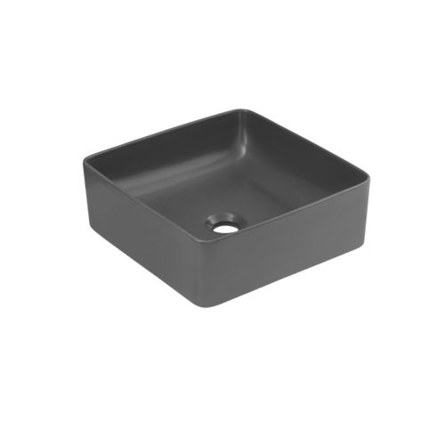 Comad Quadro Aufsatzwaschtisch grau-matt  37 x 37 x 13 cm