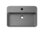 Novad JUST Keramik Aufsatzwaschtisch 55x38cm, Grau-matt