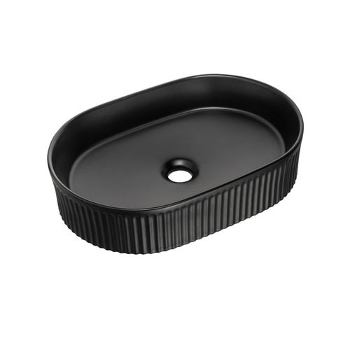 Novad Beyond 5, Keramik Aufsatzwaschtisch 48cm, Schwarz