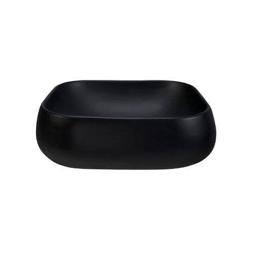 Novad ANKE, Keramik Aufsatzwaschtisch 45cm, Schwarz-matt