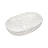 Novad Livi, Keramik Aufsatzwaschtisch oval, 60cm, Terrazzo