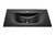 Novad SPY Waschtisch Keramik, 80cm, Schwarz-matt
