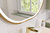 Novad LED-Rahmenspiegel APOLLO 2, oval 90x50cm, Gold-matt