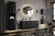 Novad LED-Rahmenspiegel APOLLO 2, oval 90x70cm, Schwarz-matt