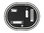 Novad LED-Rahmenspiegel APOLLO 2, oval 90x70cm, Schwarz-matt