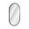 Novad LED-Rahmenspiegel APOLLO 2, oval 90x50cm, Schwarz-matt
