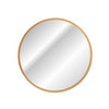Novad SHINE LED-Spiegel rund Ø 60cm, gold-matt