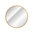 Novad SHINE LED-Spiegel rund Ø 60cm, gold-matt