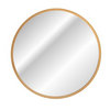Novad SHINE LED-Spiegel rund Ø 80cm, gold-matt
