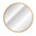 Novad SHINE LED-Spiegel rund Ø 80cm, gold-matt