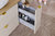 Novad DUNE Unterbau-Apothekerschrank, 20x50x46cm, Cashmere