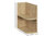 Novad Unterbauregal mit abgerundeten Ecken, 20x50x44cm, Cremona Eiche