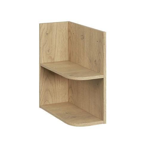 Novad Unterbauregal mit abgerundeten Ecken, 20x50x44cm, Cremona Eiche