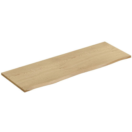 Novad MDF Waschtischplatte mit Naturkante 140cm, Cremona Eiche