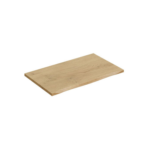 Novad MDF Waschtischplatte mit Naturkante 80cm, Cremona Eiche