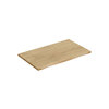 Novad MDF Waschtischplatte mit Naturkante 80cm, Cremona Eiche