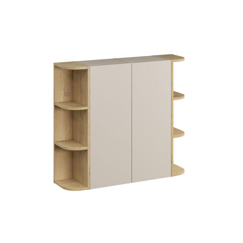 Novad DUNE Hängeschrankkombination mit offenen Eckregalen 90 x 80 x 26,6 cm
