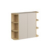 Novad DUNE Hängeschrankkombination mit offenen Eckregalen 90 x 80 x 26,6 cm