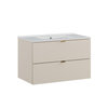 Novad Dune Keramikwaschtisch mit Unterschrank, 2 Schubladen,  80cm