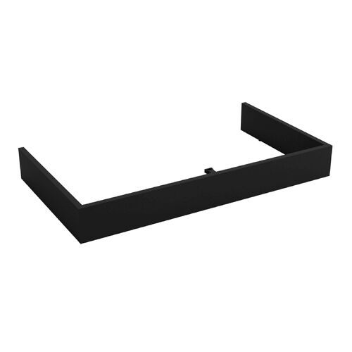 Santa Nova Fußleiste für Waschtischunterschrank, 100cm, Schwarz Satin