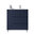 Santa Nova Waschtisch mit Unterschrank bodenstehend  mit Ablage links, 90cm, Blau Satin