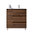 Santa Nova Waschtisch mit Unterschrank bodenstehend  mit Ablage links, 90cm, Nussbaum