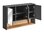 Novad Viken Spiegelschrank 120 x 75 x 25cm, Schwarz-Grau