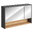 Novad Viken Spiegelschrank 120 x 75 x 25cm, Schwarz-Grau